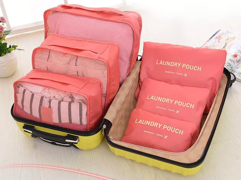 Набор Органайзеров для Путешествий Laundry Pouch 6 в 1 Оптом