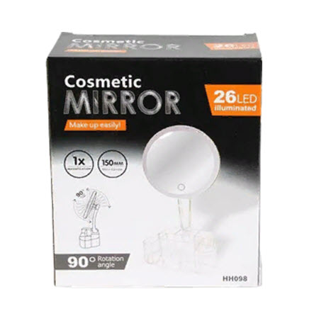 Зеркало для Макияжа c Подсветкой Cosmetic Mirror 26 LED Оптом