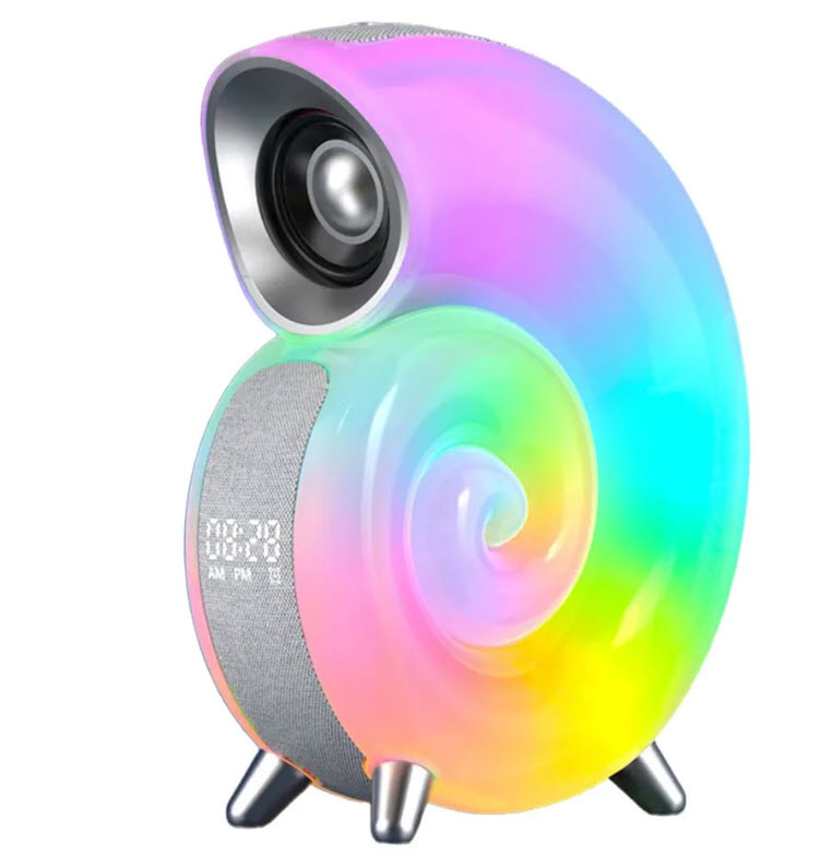 RGB Светильник Улитка с bluetooth Колонкой Оптом