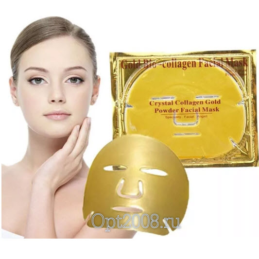 Коллагеновая Маска для Лица Collagen Crystal Facial Mask Gold Оптом