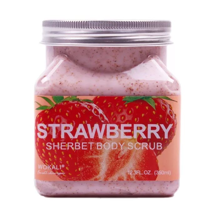 Скраб для Тела Wokali Strawberry Sherbet Body Scrub 350 г Оптом