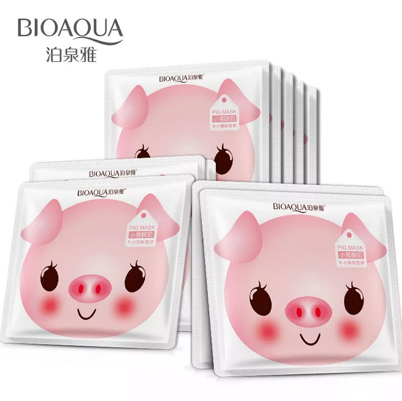 Маска для Лица Bioaqua Pig Milk Replenishment Mask Оптом