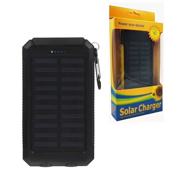 Внешний Аккумулятор на Солнечных Батареях Solar Charger Оптом
