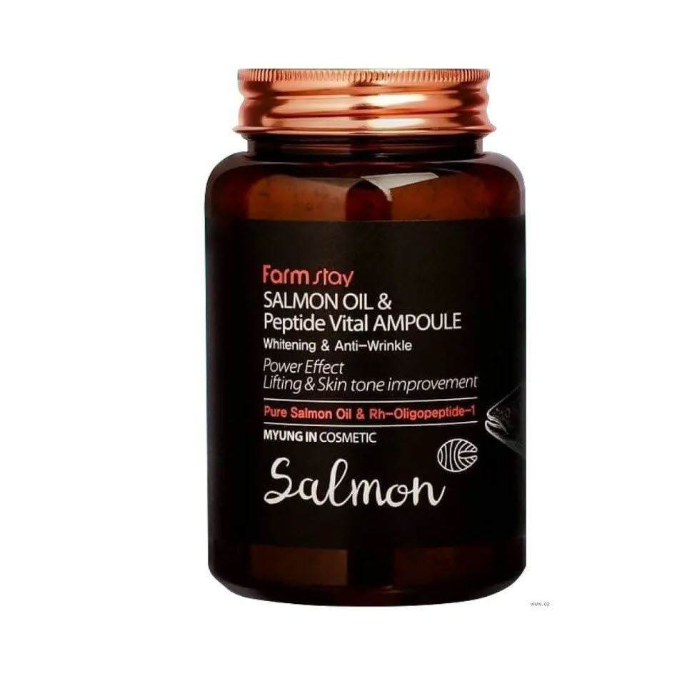 Сыворотка для Лица с Лососевым Маслом и Пептидами FarmStay Salmon Oil and Peptide Vital Ampoule 250ml Оптом
