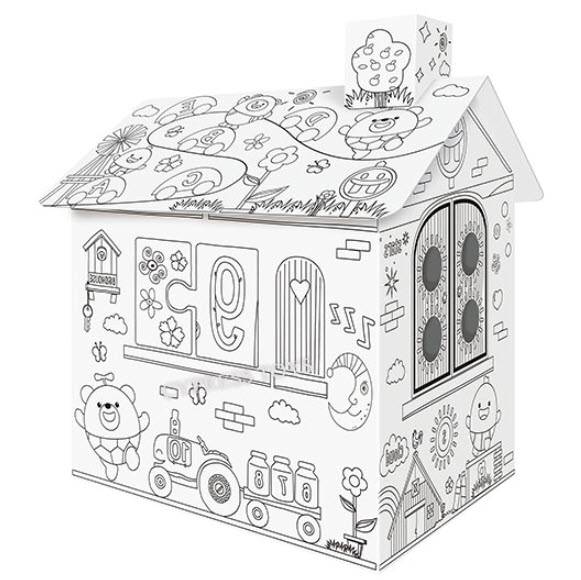 Картонный Дом Раскраска Diy House Doodle M901 Оптом