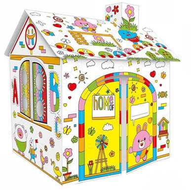 Картонный Дом Раскраска Diy House Doodle M901 Оптом