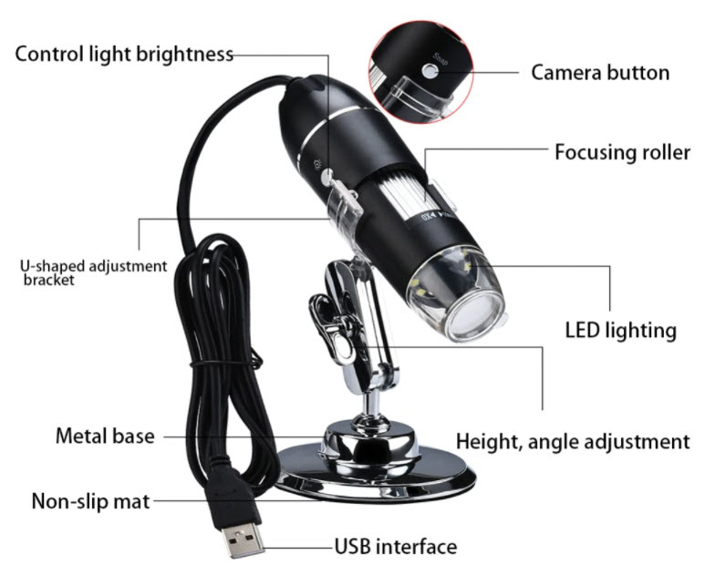 Цифровой Микроскоп Digital Microscope Electronic Magnifier Оптом