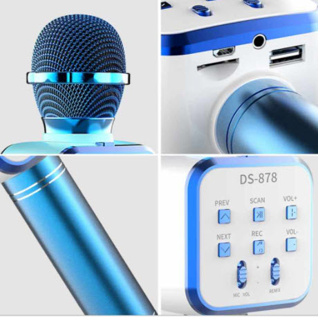 Беспроводной караоке микрофон Bluetooth DS878 Оптом