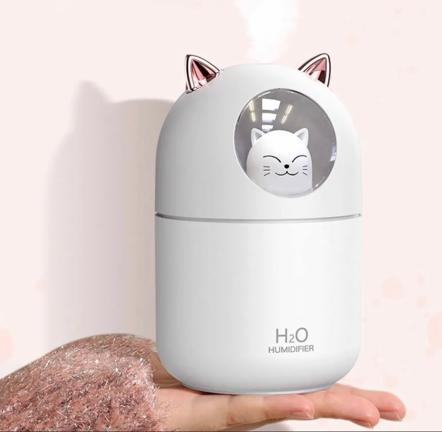 Увлажнитель Воздуха Humidifier H2O LED с Кошечкой Оптом