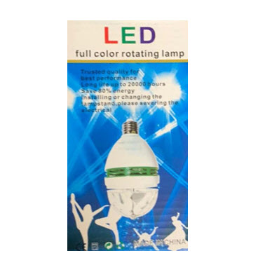 Вращающаяся Диско-лампа LED Full Color Rotating Lamp Оптом