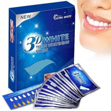 Отбеливающие Полоски 3D White Teeth Whitening Strips Оптом