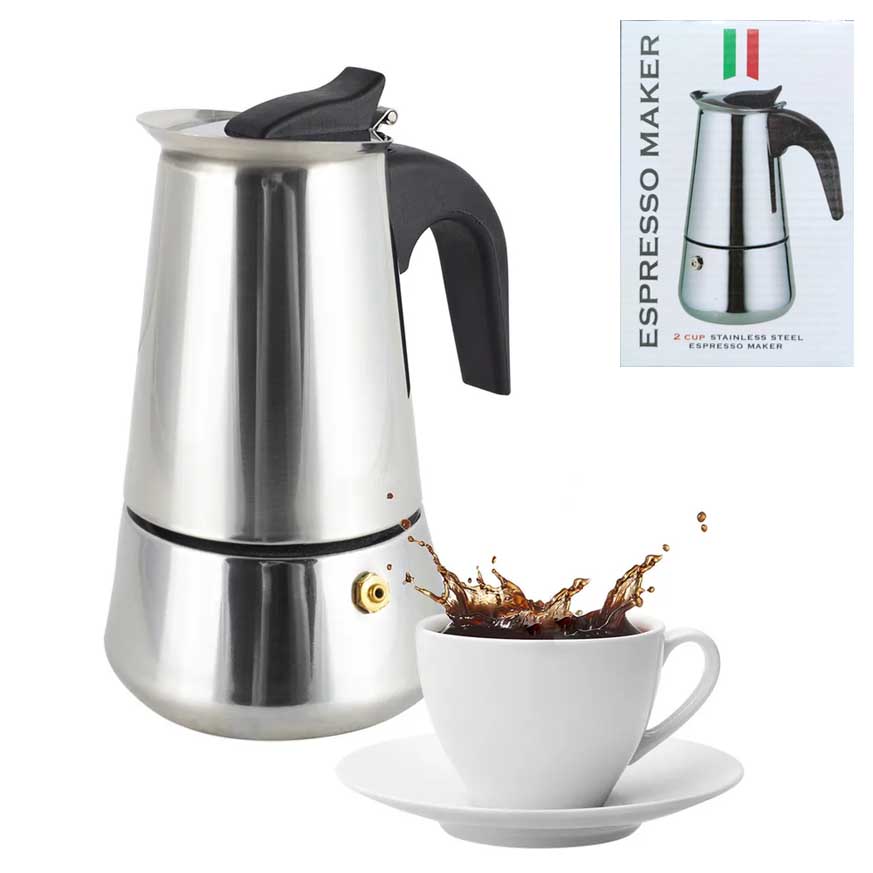 Кофеварка гейзерная Espresso Maker на 2 чашки Оптом