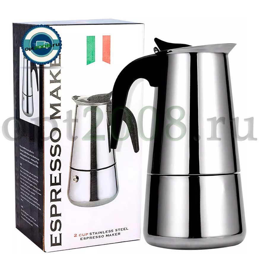 Кофеварка гейзерная Espresso Maker на 2 чашки Оптом