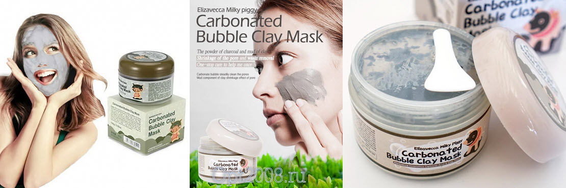 Пузырьковая Глиняная Маска Elizavecca Milky Piggy Carbonated Bubble Clay Mask 100 г Оптом