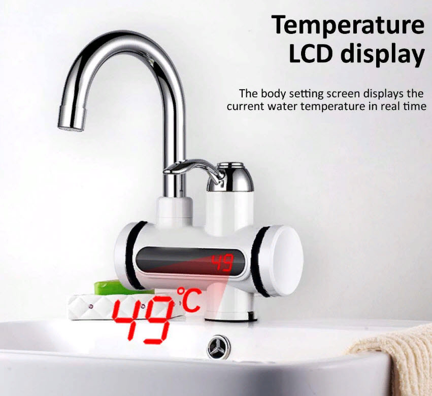  Кран-водонагреватель Проточный с Душем Instant Electric Heating Water Faucet Shower Оптом