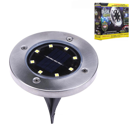 Светильник на Солнечной Батарее Disk Lights Оптом