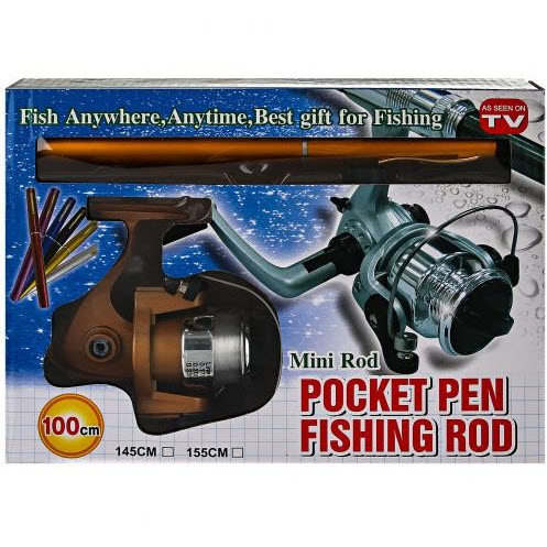 Складная Удочка с Катушкой Mini Rod Pocket Pen Fishing Rod Оптом