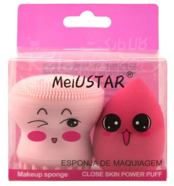 Щеточка и Cпонж Makeup MeiUstar Оптом